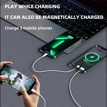 Ultra-Portable 100000mAh Magnetic Wireless Fast Charger - Power Bank for iPhone, Huawei, and Samsung - Perfect Aux Battery Pack for 2025